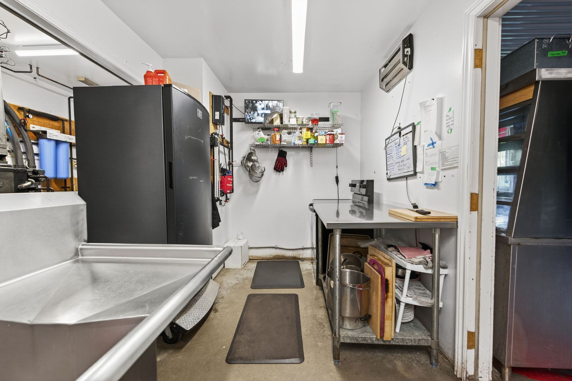 The prep kitchen